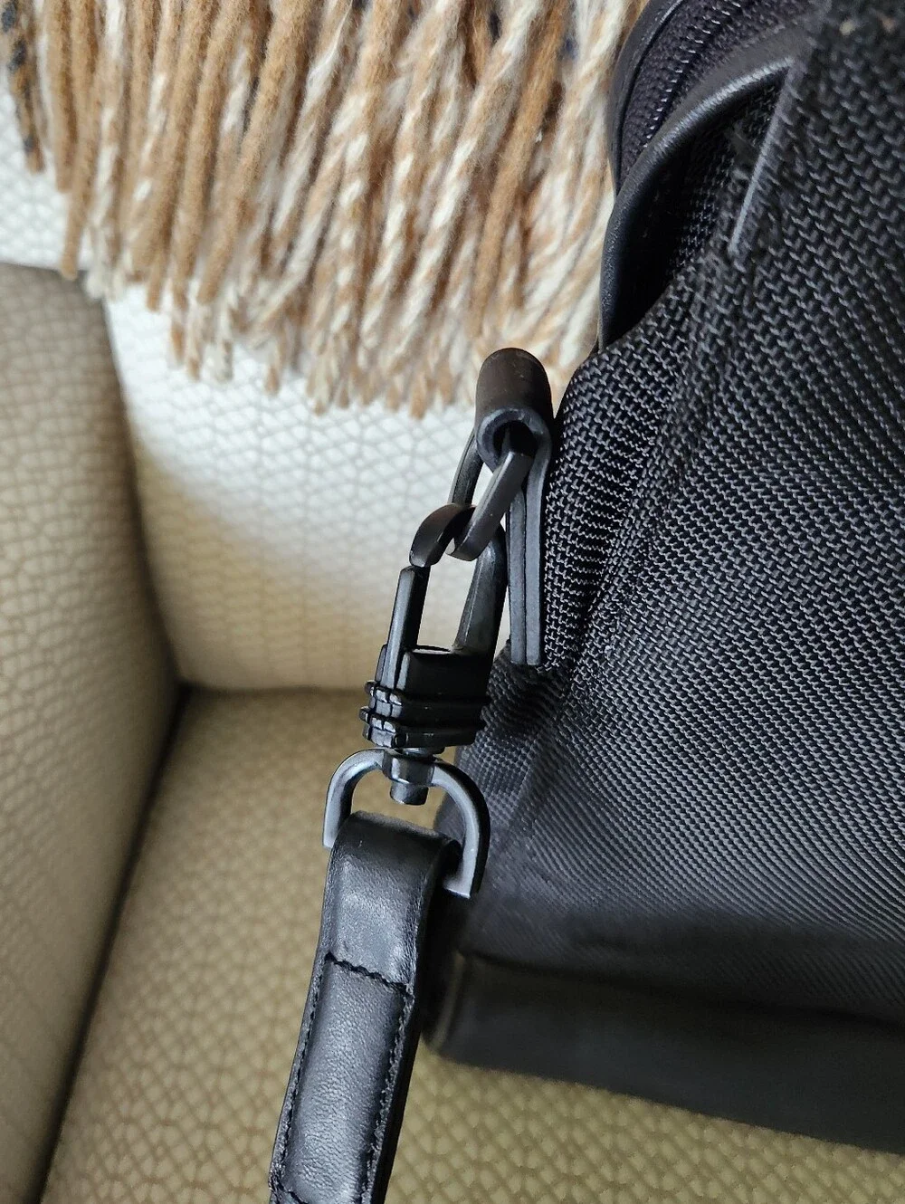 Tumi 43007D3 Ballistic Nylon Laptop Black Men's Briefcase with Shoulder Strap